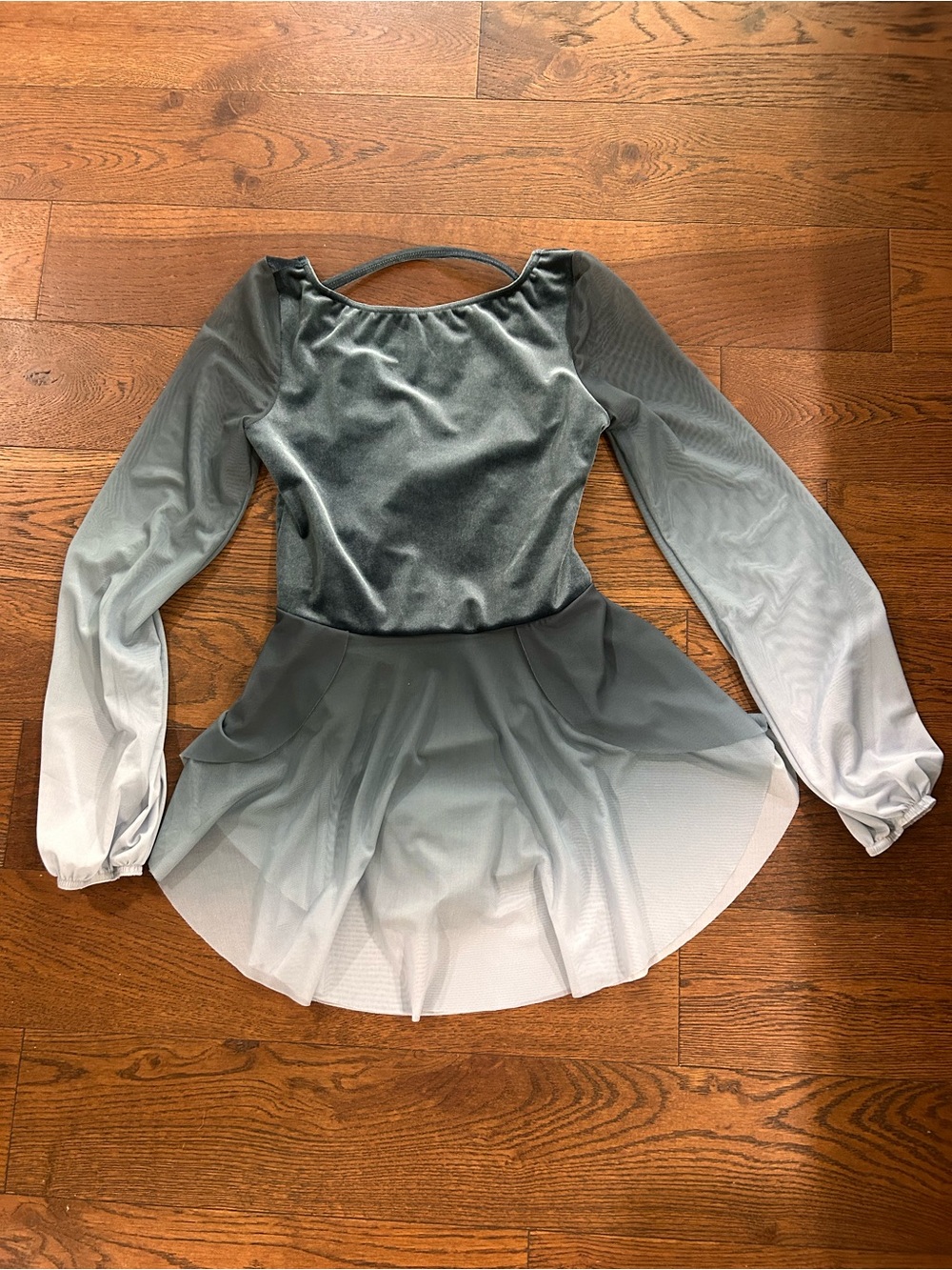 Weissman Silver-Gray Ombre Performance Dress